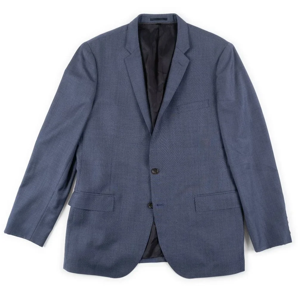 J. CREW Ludlow Slim-fit suit jacket Tollegno 1900 Italian worsted wool size 46L